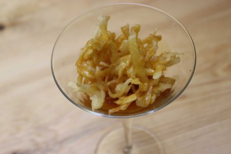 Tortilla de patatas frita en tempura